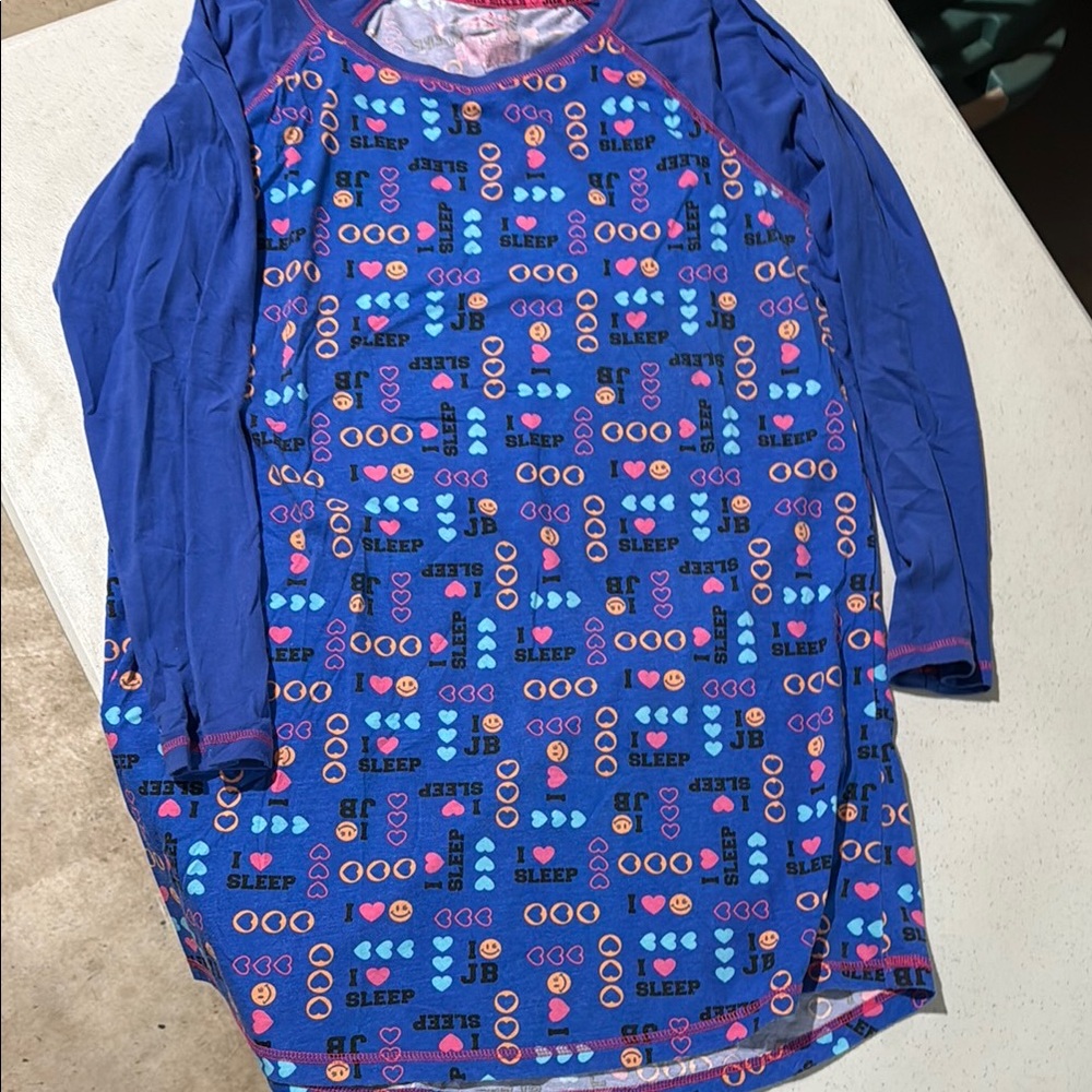 Joe Boxer Blue and Pink Pajama shirt